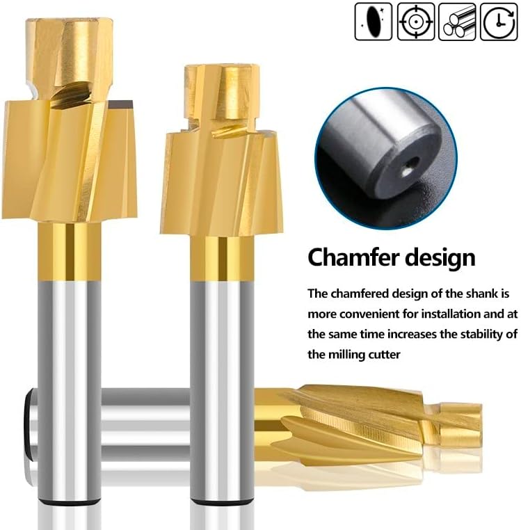 Counterbore End Mill HSS Milling Cutter For Metal Milling Pilot Hole Counterbore Cutter,M4.2x7.4x6x50