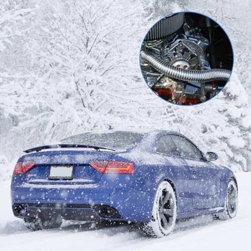 Abgasrohr Standheizung, 60 cm Abgasschlauch für Stromerzeuger Auto Edelstahl Metallschlauch Abgasrohr Standheizung Diesel mit Zwei Edelstahlklammern für Diesel Heizung