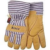 KINCO 1927-XL Men's Lined Grain Pigskin Gloves, Heatkeep Lining, X-Large