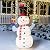 Joiedomi Snowman Christmas Outdoor Decoration, 160 LED Lighted Christmas Holiday Decorations, Collapsible Snowman Yard Lights Backyard Garden Lawn Xmas Decor