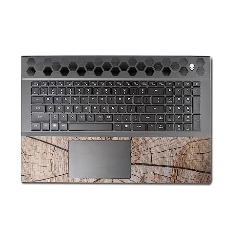 Image of MightySkins Carbon Fiber Skin Compatible with Alienware M18 R1 (2023) Full Wrap Kit - Tree Rings | Protective, Durable Textured Carbon Fiber Finish | Easy to Apply & Change Styles | Made in The USA