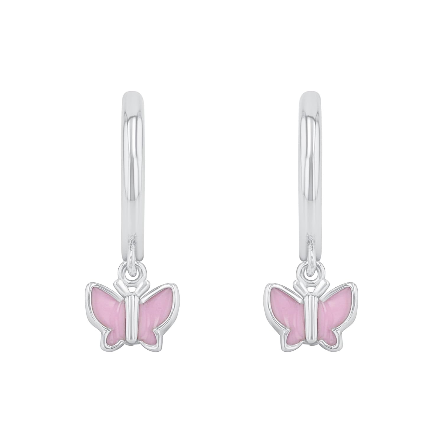 Prinzessin Lillifee Orecchini a cerchio per bambine in argento Sterling 925, con zirconi sintetici, forniti in una confezione regalo per gioielli
