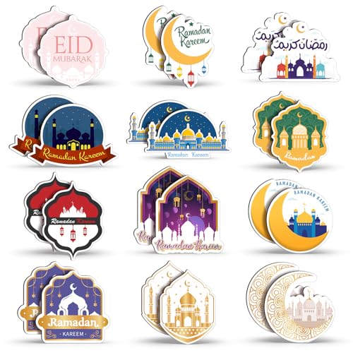 36 imanes decorativos Ramadan multicolor Eid Mubarak