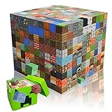 SUANES 210pcs マグネットブロック マイクラ風 磁石 積み木 ミニフィギュア10個 精巧なクリーパー収納ボックス DIY 磁性構築ブロック ボードゲーム 男の子 女の子 知育玩具 おもちゃ 誕生日 ブロック おもちゃ 子供用ギフト クリスマスプレゼント (210pcs ランダムブロック)