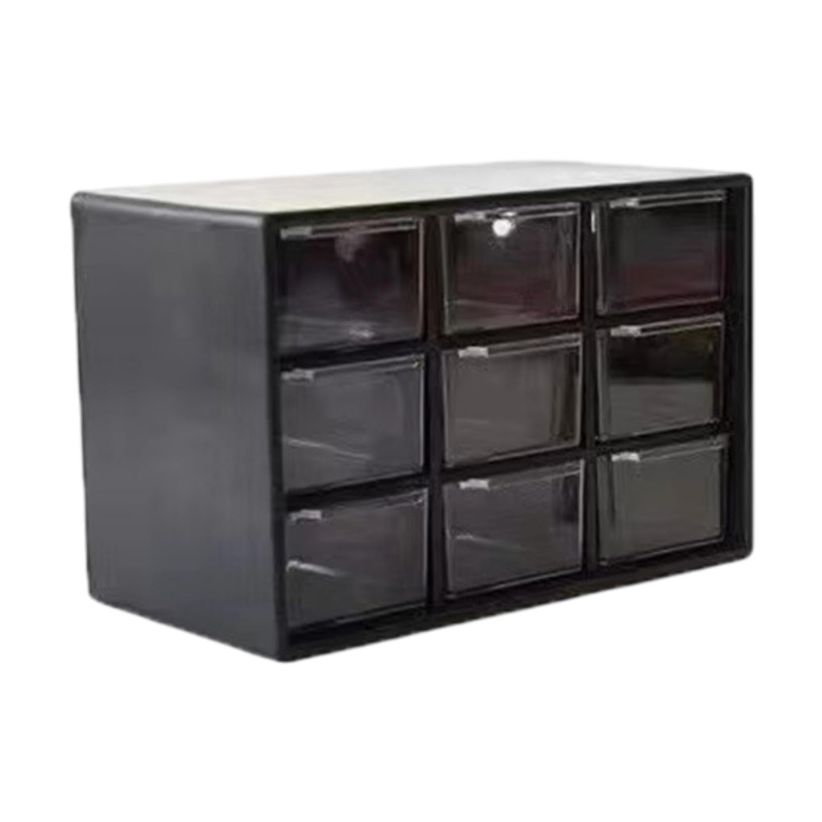 Boîte de rangement pour perles avec tiroirs noire pour loisirs créatifs