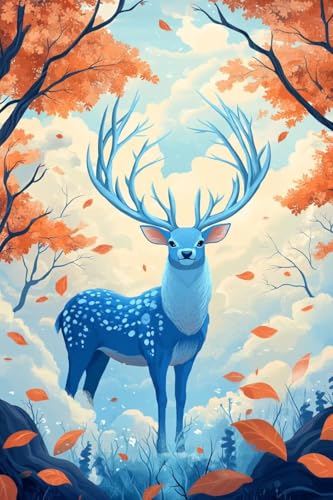 Diamond Painting 70x100cm Forêt | Kit Broderie Diamant Animal Adulte