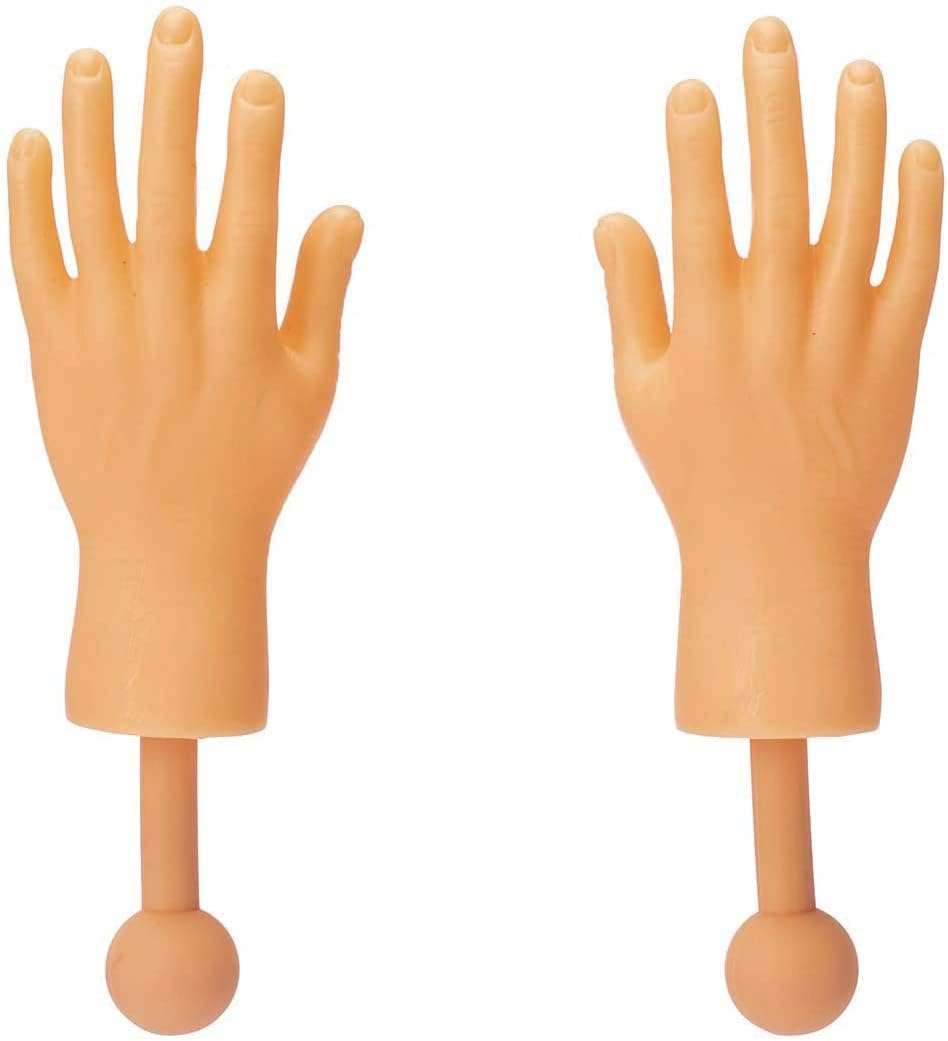 CreepyParty Tiny Hands on Sticks Little Finger Hands with Holder Mini Left Hands and Right Hands