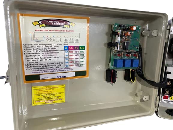 Image of FARMMA- Juice Panel with 2 /3 Converter for 5 hp Motor. (Grey)