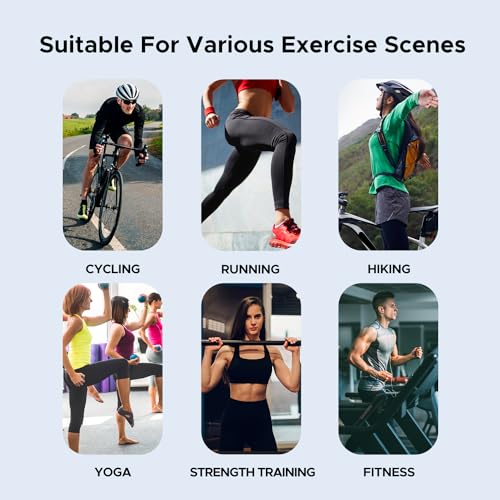 image for GEOID HS800 Heart Rate Monitor Armband,Ant+ Bluetooth Heart Rate Senso