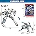 Wenbeier Animal Transforming Robot Toys 10 Inches Tiger Action Figure for Kids Deformation Assembly Robot for Boys & Girls Ages 6 7 8 9 10