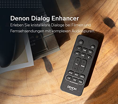 Denon DHT-S217 2.1 Soundbar mit Dolby Atmos, integrierten Subwoofer, Bluetooth, 4K UHD, und HDMI ARC, Schwarz – Bild 6