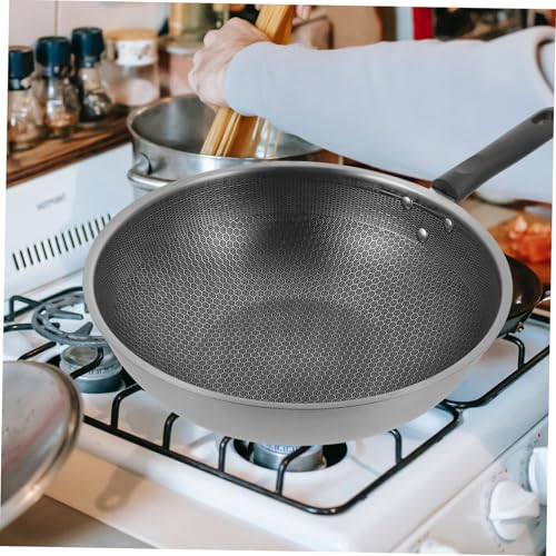 Sartén Wok Antiadherente de Acero Inoxidable Ligero miniatura 3