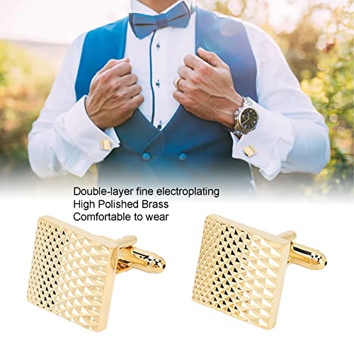 Gouden manchetknopen, klassieke herenmanchetknopen voor formele pakken voor pakken, overhemden - Image 7