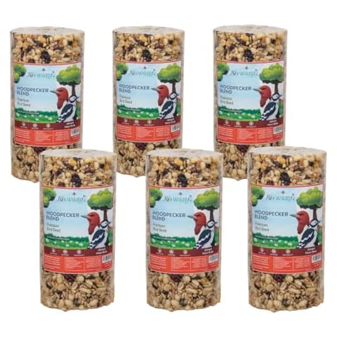 JCs Wildlife Premium Bird Seed Small Cylinder (Woodpecker Blend) Cover