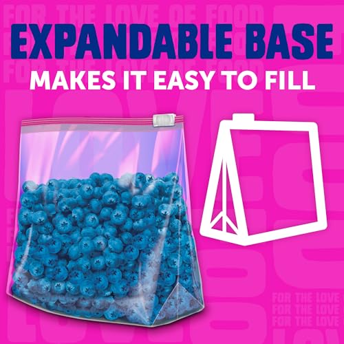 Image of Ziploc Slider Storage Bags gallon, 4 Pack, 26 Ct (104 Total Bags)(Plastic, Transparent)