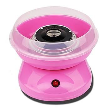 ni Cotton Candy Hine Household DIY Cotton Candy Maker Automatic Fancy Sugar Floss Hine for Kids, Parties (EU Plug 220V)(PinkEU) -Layfoo