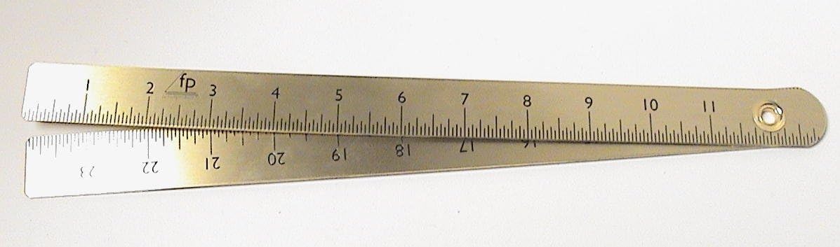 2 Foot Brass Ruler
