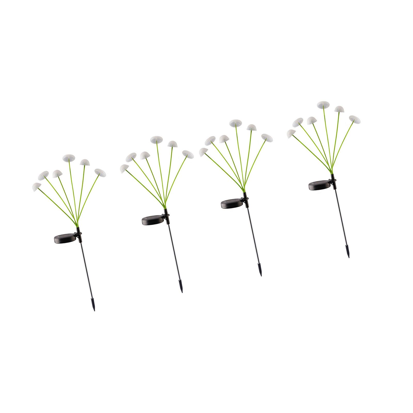 FROMCEO Mushroom Shape Solar Pathway Lighting Automatic Day Night Sensors and Weather Resistant ABS Texture Solar Mushroom Lights