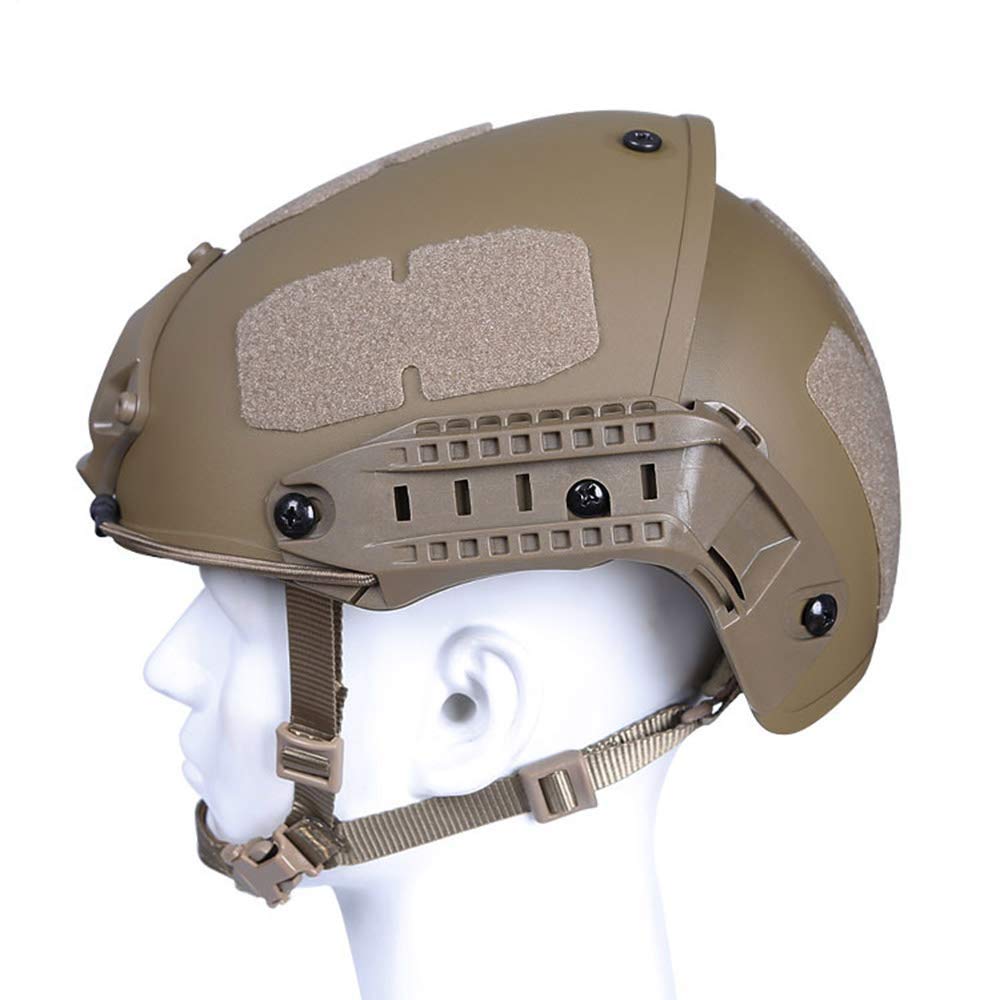 Tactical Area Casco táctico Airsoft para Exteriores, 2 en 1, Equipo de Campo, Casco Protector ABS Ajustable