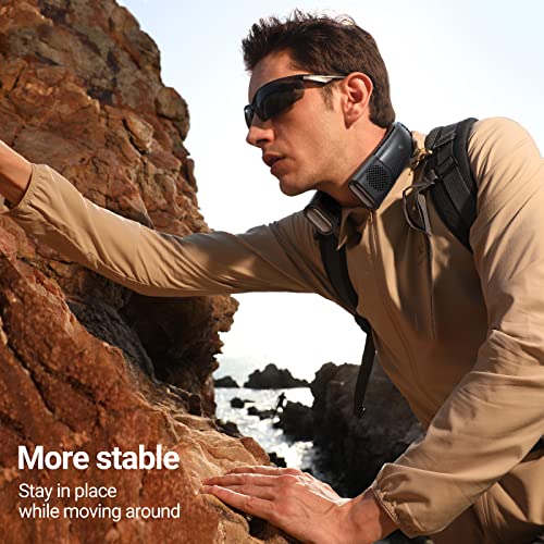 Torras Coolify2 Neck Air Conditioner Long Endurance Limited Version, Visual Temperature Change Neck Fan, Led Rechargeable Portable Bladeless Neck Fan, Neck Cooler And Heater, Personal Fan Carbon Black #TOP6