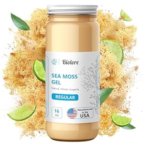 Wildcrafted Sea Moss Gel – Supercharge Health with Irish Seamoss – with Essential Vitamins & Minerals – Antioxidant-Rich Vegan Superfood for Immune Support, Energy (Original, 16 oz)
