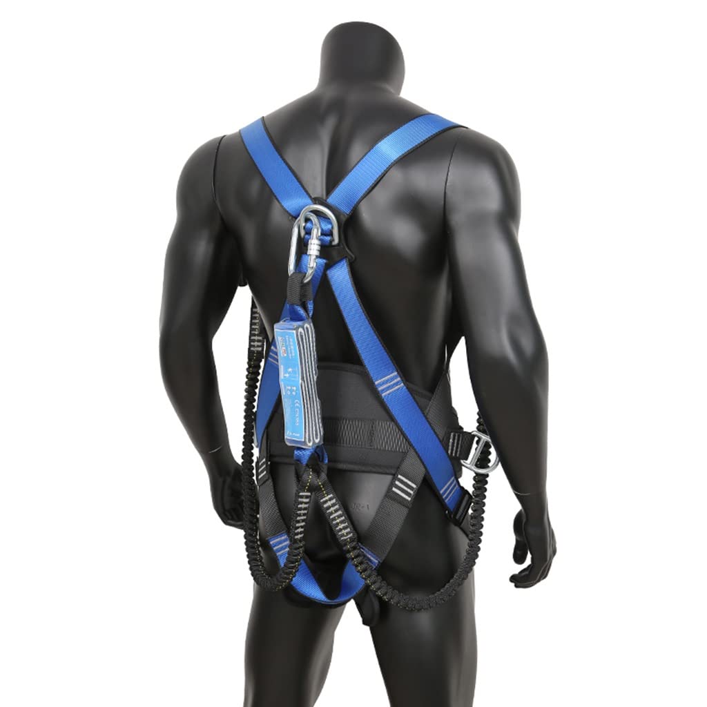 SwaYve Kits de Harnais de Sécurité, Ceinture de Protection Contre Les Chutes Du Corps À Arrêt Complet Pour L'Escalade, L'Alpinisme, Les Pompiers, La Descente En Rappel/Double Hook