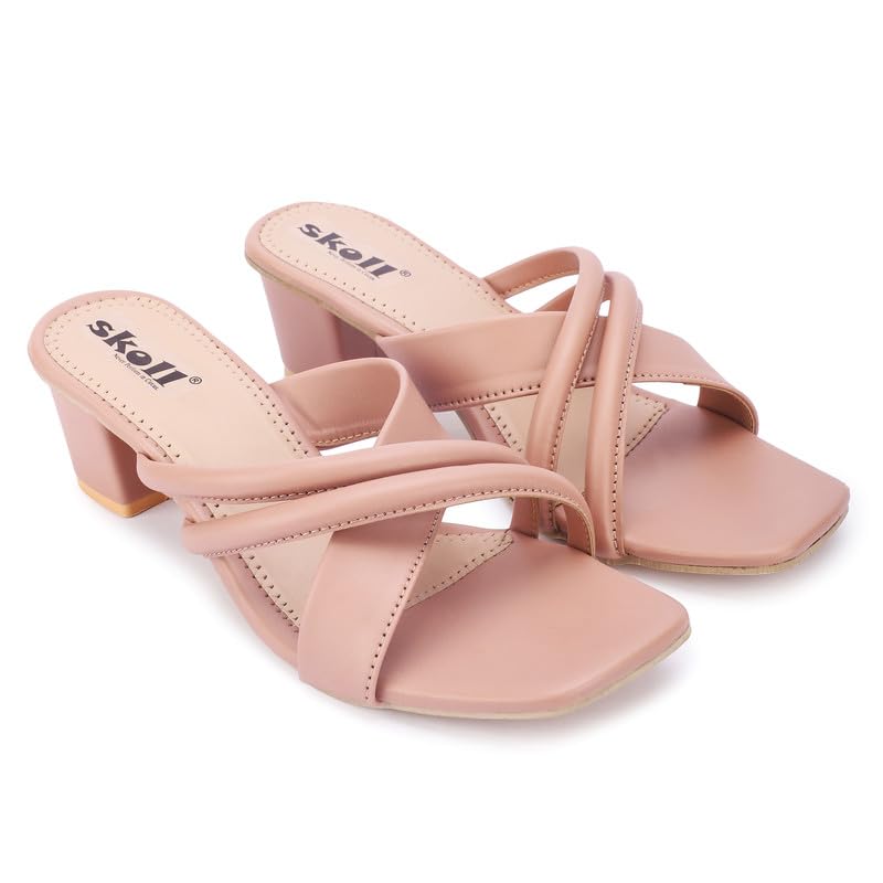 Women's Faux Leather Casual Block Heel Fashion Sandals-image-3