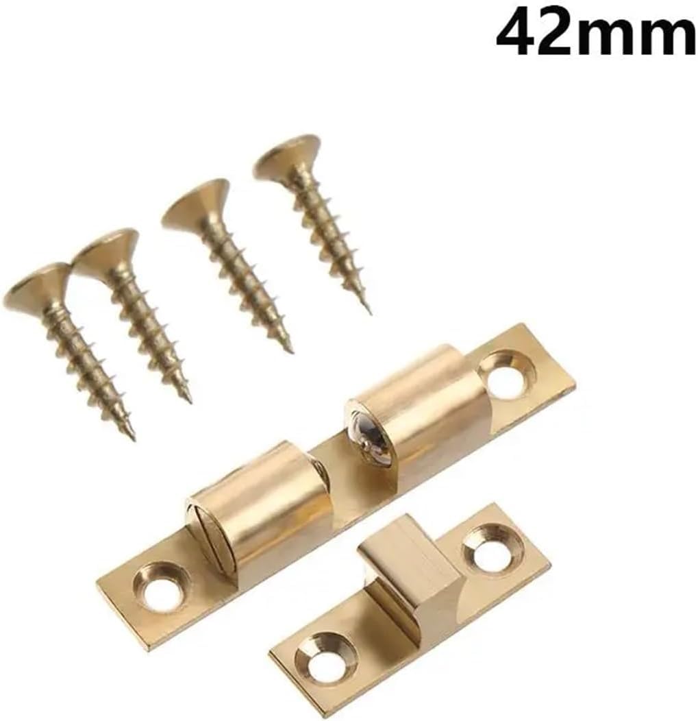 Cierre magnético de puerta, Cierre de puerta, 5 piezas, tornillos cierre interruptor, hebilla latón for armario, amortiguador, tope(42mm)