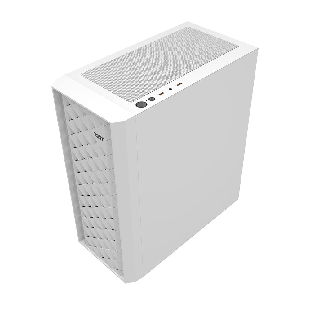Darkflash DK351 computer case + 4 ventole (bianco)