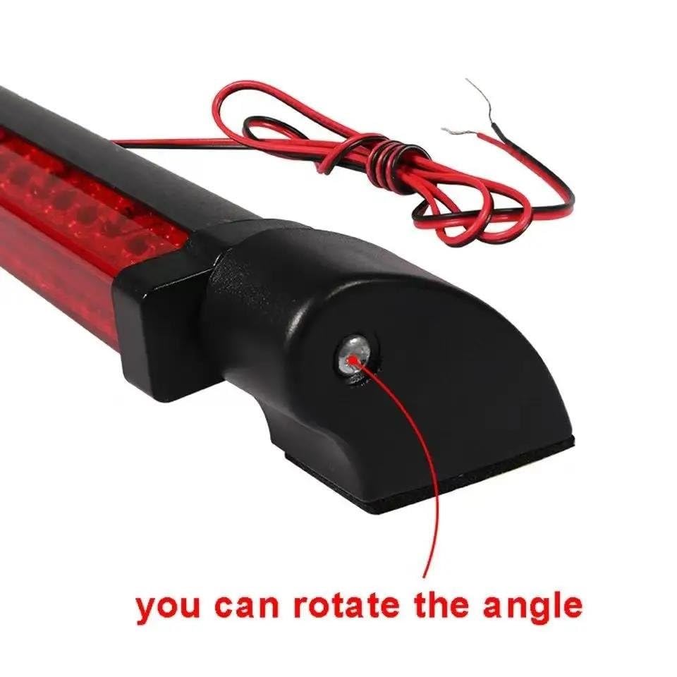 Feu stop arrière rouge universel 12V pour troisième position de sécurité - 4