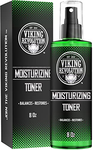 Viking Revolution Skin Toner for Men, Facial Toner Spray for Mens Face Care, Toner for Face - Hydrating Toner for Oily Skin, Balancing Toner for Sensitive Skin - Natural Facial Toner for Men (8oz)