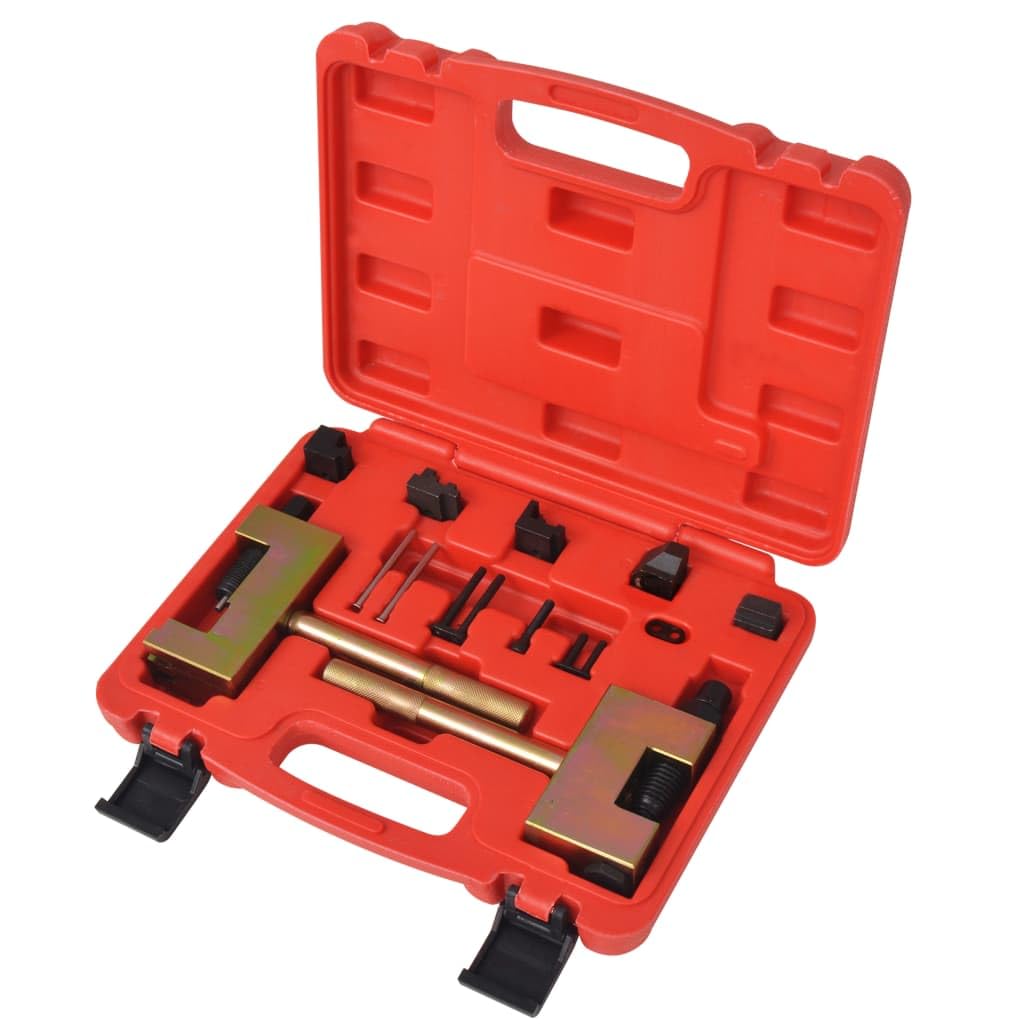 vidaXL Set de Herramientas Remachadoras de Cadena Distribución Coches Vehículo