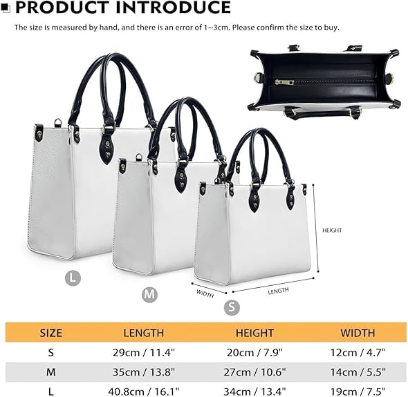 Personalized Book Lover PU Leather Handbag – Just a Girl Who Loves Books Leather Bag Gift for Women & Teachers Umu1-524