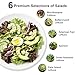 Salad Greens Seed Pod Kit for AeroGarden, iDoo, Ahopegarden, MUFGA with Red/Green Romain/American Fast/Buttercrunch/Parris Island Lettuce, Spinach - Compatible with All Garden(8-Pod)