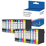 Contenu de l'emballage : 20 cartouches d'encre de rechange pour T1281 T1282 T1283 T1284 (8 noirs, 4 cyan, 4 magena, 4 jaunes). Toutes les cartouches sont emballées individuellement dans des sacs en plastique, faciles à utiliser et à ranger.