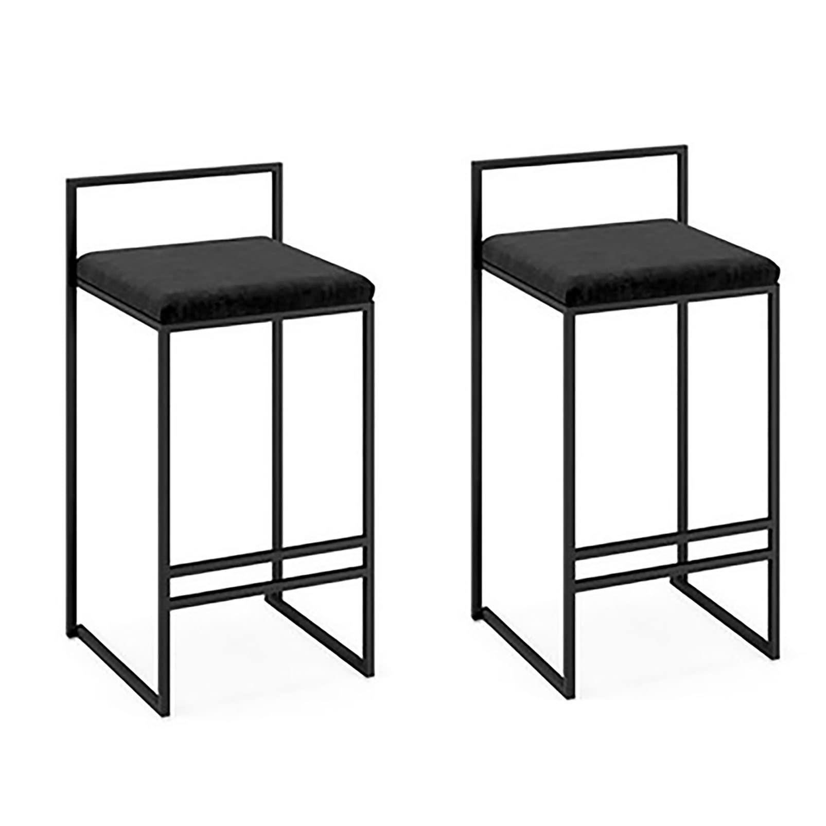 Taburetes de Bar Silla de Bar con Respaldo, Silla de Cocina, Marco de Acero, Asiento de 65 cm de Alto para Cocina, Bar, Soft Sillones Sillas de Desayuno Contador de Cocina Sillas de Cocina