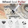 ecocstm Seal Puller Tool, Oil Seal Removal Tool with Dual Hook, Universal Wheel Seal Twister Puller, Heavy Duty Seal Puller and Installer Kit for Oil and Grease Seals Removal