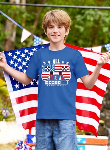 Image of BesserBay Unisex Kids July 4th Amarican Flag Top Patriotic Funny T-Shirt 6-14 Years