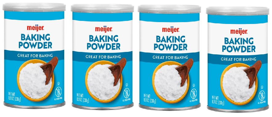 Gluten Free Baking Powder Great For Baking (4 Canisters, 8.1 oz. each)