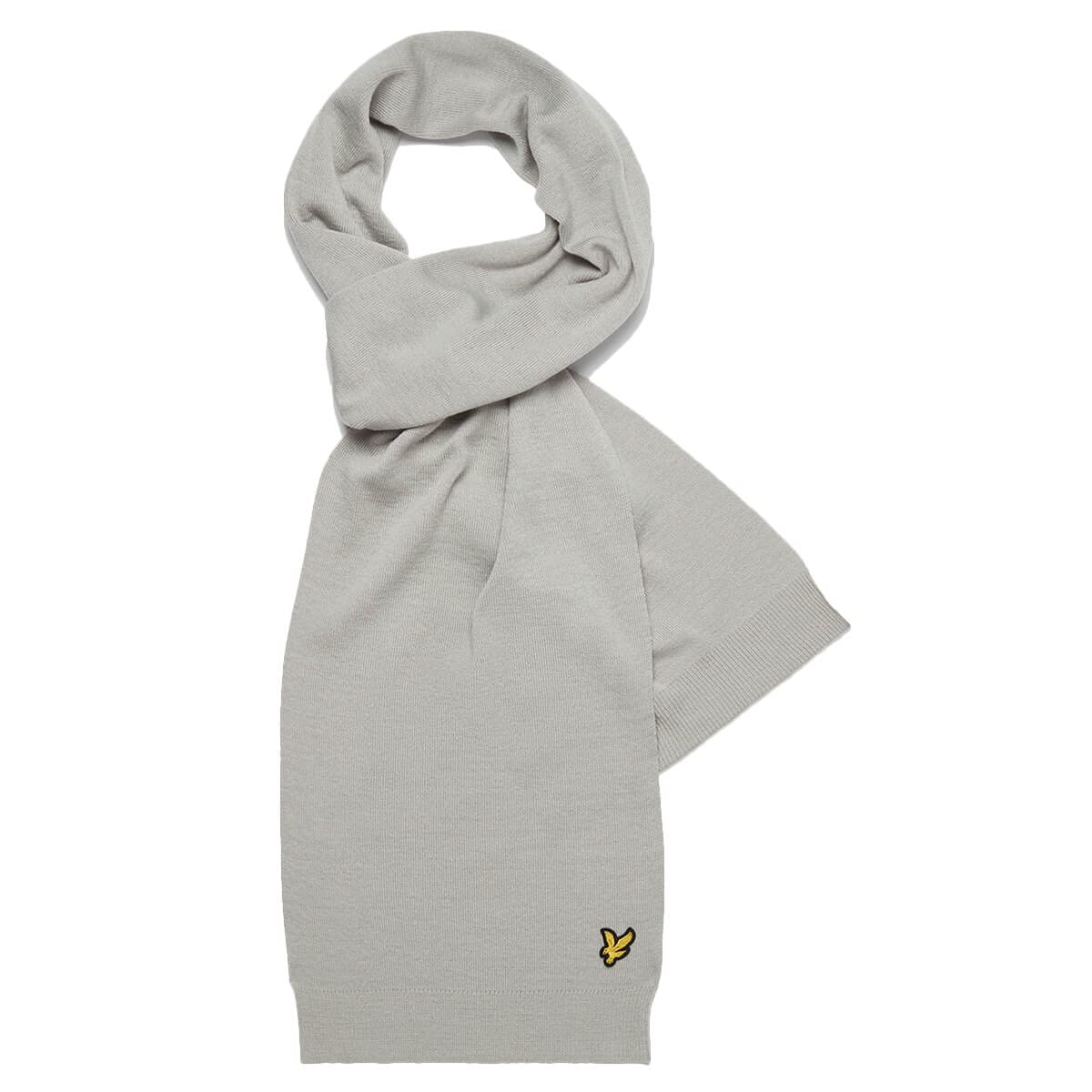 BNWT  LYLE & SCOTT Vintage Knitted Winter Scarf  Pale Grey