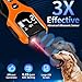 brapezie Dog Bark Deterrent Device, Anti Barking Device for Dogs 3X Ultrasonic to Correct Own or Neighbors Dog's Bad Behavior| 25ft Range, 5 Adjustable Modes Dog Training Device, Orange