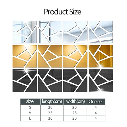 Spiegeltegels zelfklevende muurstickers, tegelspiegel spiegel muur, spiegeltegels zelfklevende spiegel, DIY keuken… - Image 4