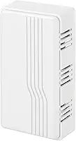 Heath Zenith Campainha mecânica com fio, branco, plástico, com fio, 2 músicas, vertical, horizontal, 80 dB, botão não incluído