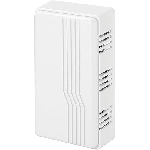 Heath Zenith Wired Mechanical Doorbell Chime, White, Plastic, Wired, 2 Tunes, Vertical, Horizontal, 80 dB, Button Not Included