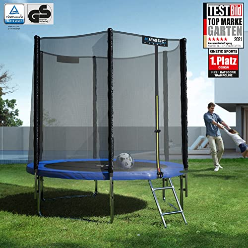 KINETIC SPORTS Outdoor Gartentrampolin Set | inklusive USA-Mesh Sprungtuch | TÜV Rheinland Zertifizierung… – Bild 3