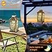 Solar Lanterns Outdoor Waterproof Vintage Fishing Gear Illustrated Fish Collection Fishing Tools Hooks Garden Decor Birthday Gifts for Women Mom Hanging Solar Lights Decorative Lights for Yard Lawn