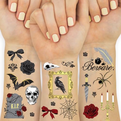 xo, Fetti Horror Temporary Tattoos - 80 Gold Foil Pcs