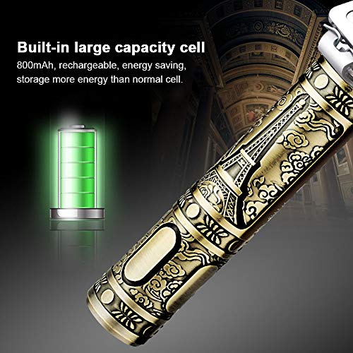 Andoer Aparador de cabelo T1 Masculino Carga USB portátil Retro Engrave Cortador de cabelo elétrico