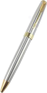 Gullor 388 Rollerball Pen Silver With Golden Clip