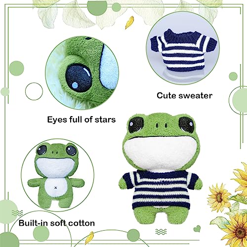 Quescu Frog Plush Toys,8" Frog Stuffed Animal,Frog Plush Doll Gift For Children Birthday,New Year(Style-8) #TOP5